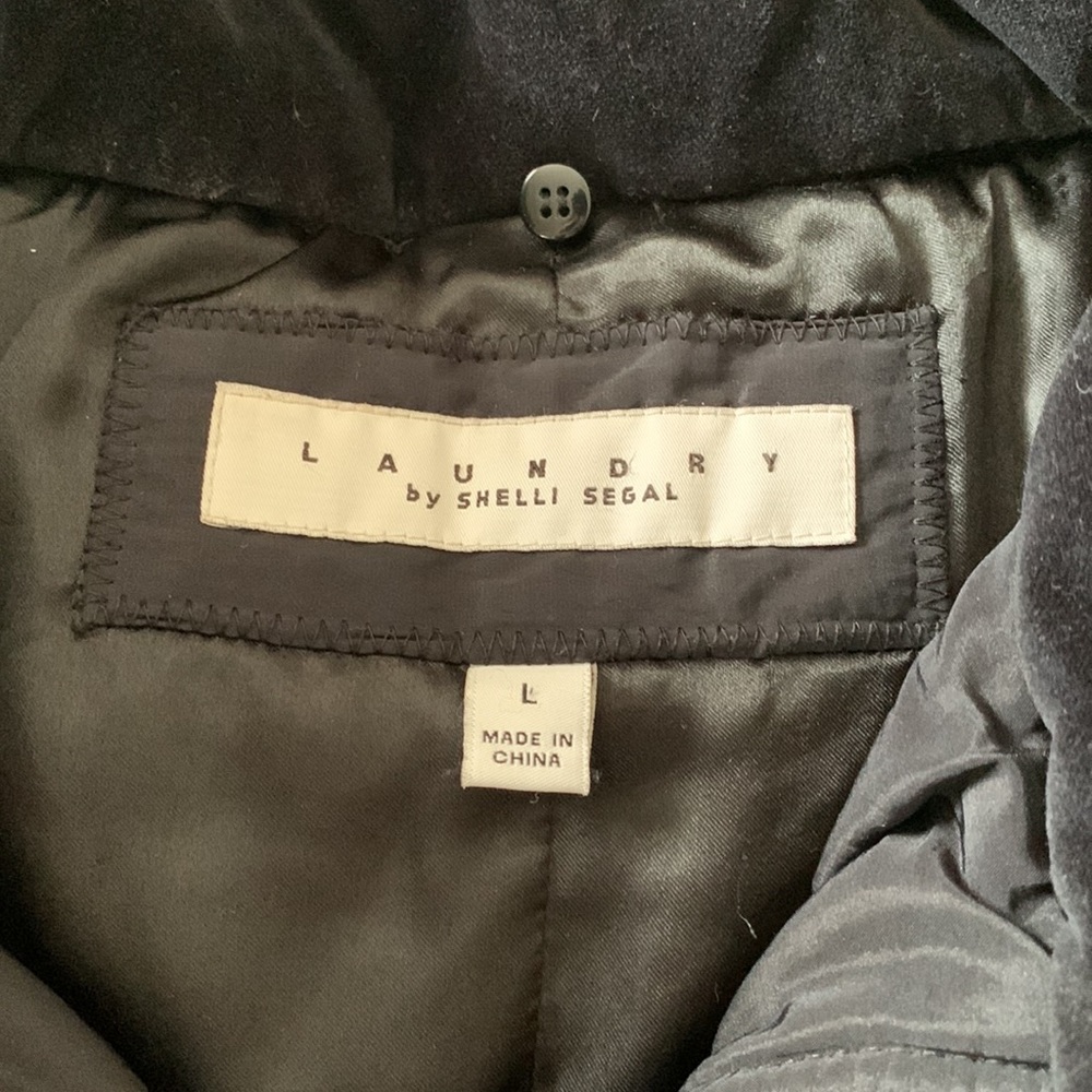 ❄️ Laundry by Shelli Segal black puffer coat. Size L. - Picture 7 of 13